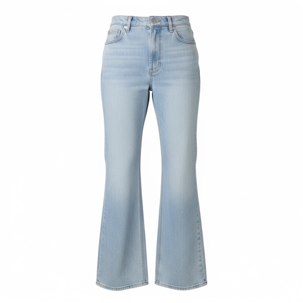 Everlane Authentic Flare Jeans Folsom Fog Light Wash Size 29 NWOT